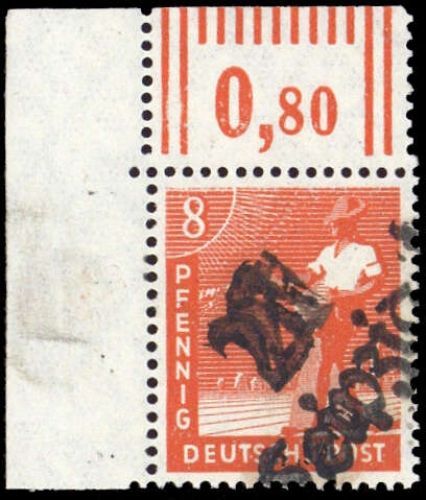 1948, SBZ Handstempel Bezirk 27, 168 V, **