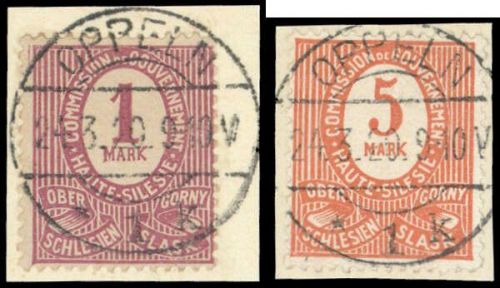 1920, Oberschlesien, 8+9, Briefst.