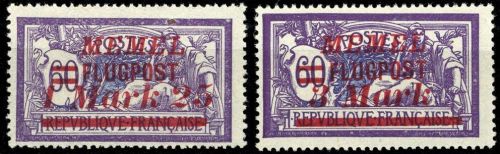 1922, Memel, 99+103, **