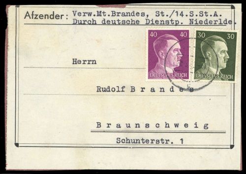 1944, Deutsches Reich, DR 794-95, Brief