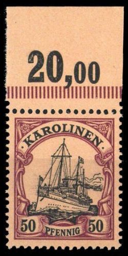1900, Deutsche Kolonien Karolinen, 14 P OR, **