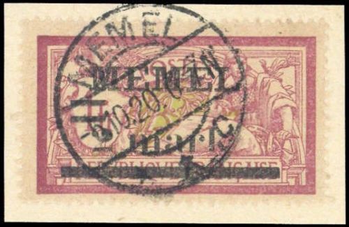 1920, Memel, 28 x, Briefst.