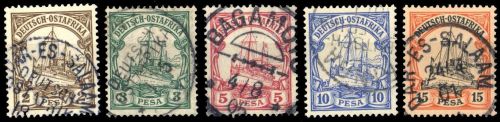 1901, Deutsche Kolonien Ostafrika, 11-15, gest.