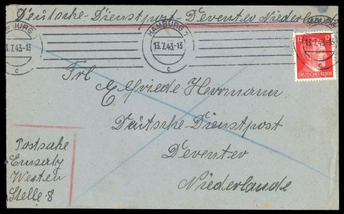 1943, Deutsches Reich, DR 827, Brief