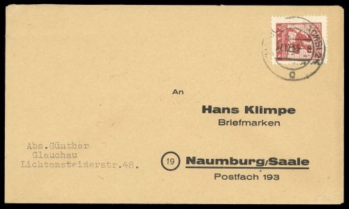 1945, Deutsche Lokalausgabe Plauen, 5, Brief