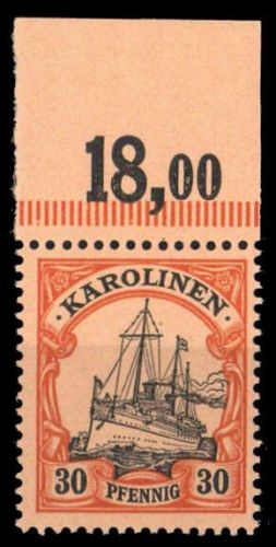 1900, Deutsche Kolonien Karolinen, 12 P OR, **