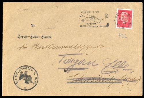 1931, Deutsches Reich, 414 POL, Brief