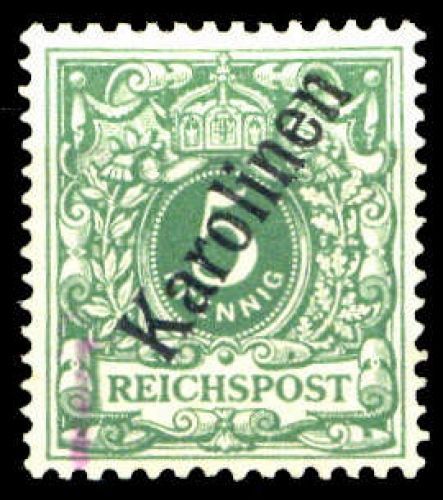 1900, Deutsche Kolonien Karolinen, 2 II, *
