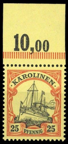 1900, Deutsche Kolonien Karolinen, 11 P OR, **
