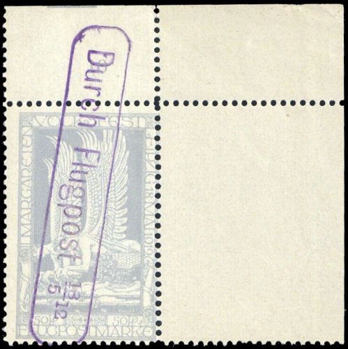 1912, Deutsches Reich, 4 a Ecke, gest.