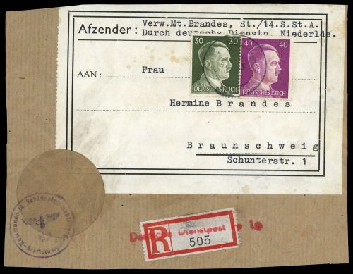 1942, Deutsches Reich, Brief