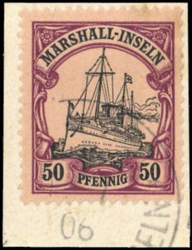 1901, Deutsche Kolonien Marshall Inseln, 20, Briefst.