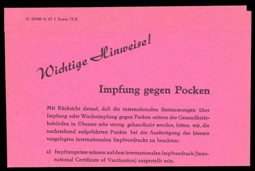 1963, Deutsche Schiffspost allgemein