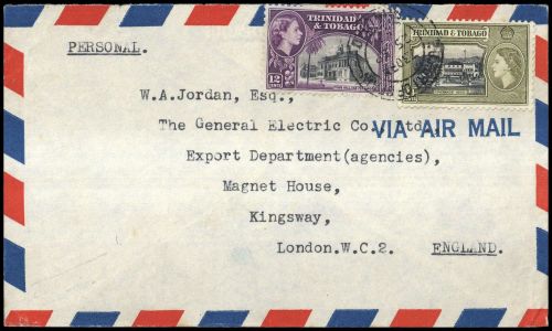 1953, Trinidad und Tobago, 162-63, Brief