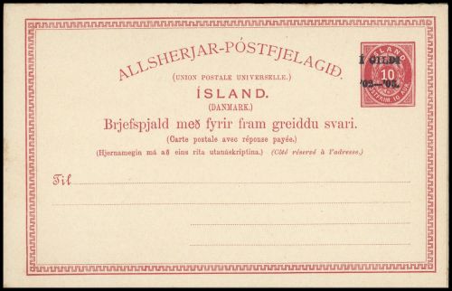 1902, Island, P 23, Brief