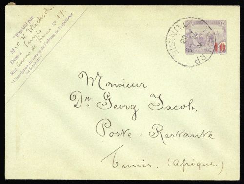 1906, Tunesien, U 17, Brief