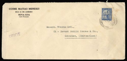 1933, Portugiesisch Indien, 387, Brief