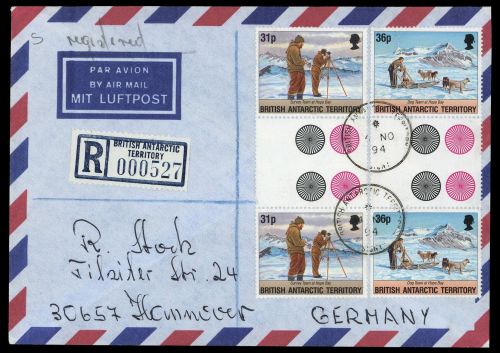 1994, Britische Gebiete in der Antarktis, 222-23 (2), Brief