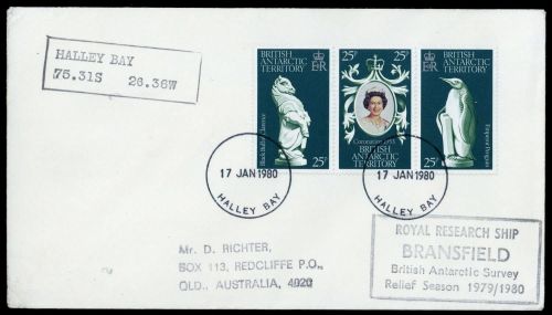 1978, Britische Gebiete in der Antarktis, 71-73, Brief