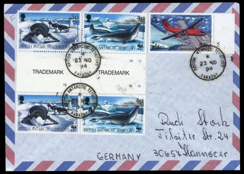 1992, Britische Gebiete in der Antarktis, 193-94 (2), 229, Brief