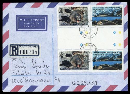 1991, Falkland Abhängige Gebiete F Süd Georgien, 196-97 (2), Brief