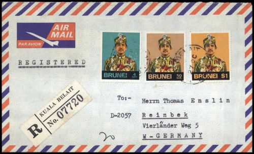 1974, Brunei, 200 u.a., Brief