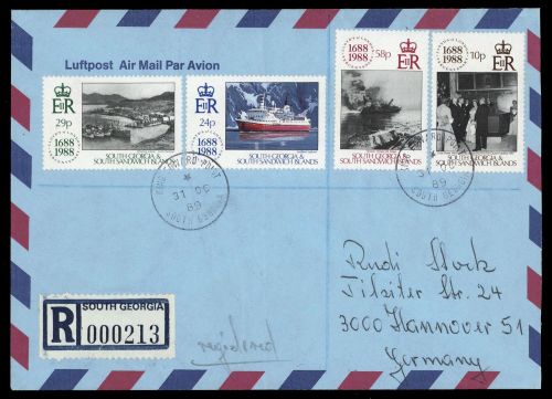 1988, Falkland Abhängige Gebiete F Süd Georgien, 172-75, Brief