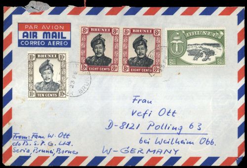 1952, Brunei, 106 u.a., Brief