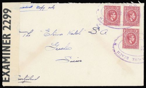 1938, Jamaica, 120 (3), Brief