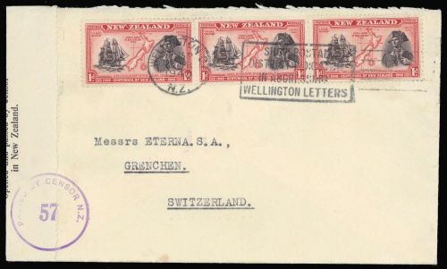 1940, Neuseeland, 254 (3), Brief