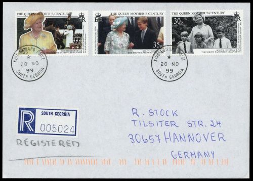 1999, Falkland Abhängige Gebiete F Süd Georgien, 285-87, Brief