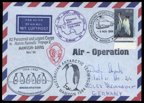 1993, Australische Gebiete in der Antarktis, 97, Brief