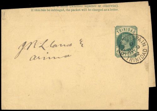 1884, Trinidad und Tobago, S 1, Brief