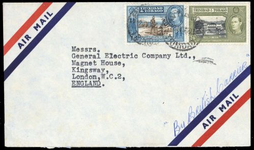 1938, Trinidad und Tobago, 138, 141, Brief