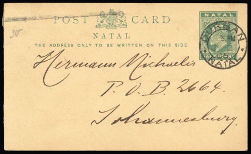 1902, Natal, P 10, Brief