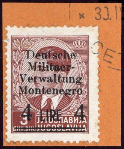 1943, Deutsche Besetzung II. WK Montenegro, 5, Briefst.