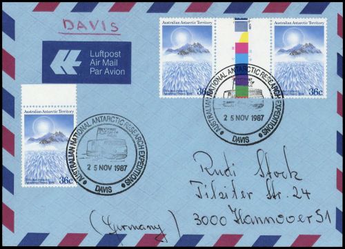 1986, Australische Gebiete in der Antarktis, 73 (3), Brief