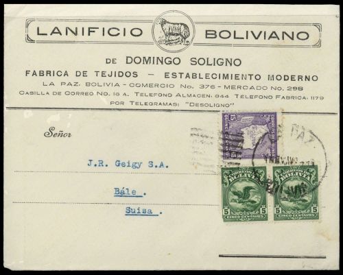 1928, Bolivien, 235, 178, Brief