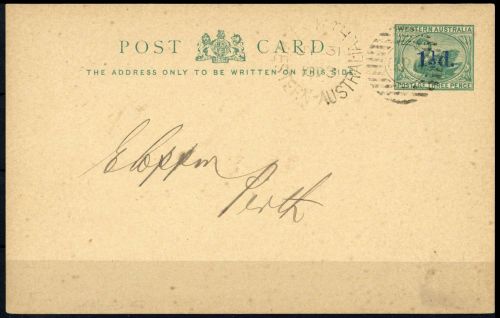 1893, Westaustralien, P 5, Brief
