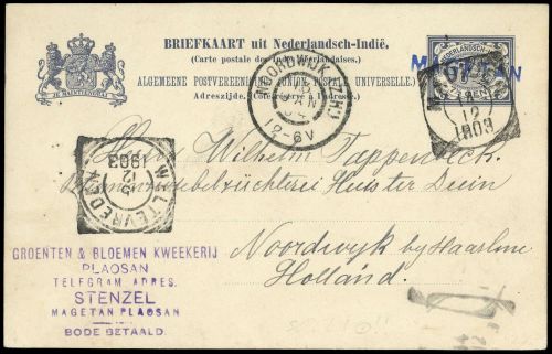 Niederländisch Indien, P 15, Brief