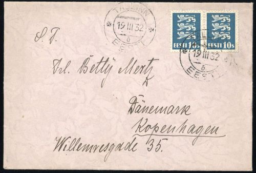 1929, Estland, 79 b (2), Brief