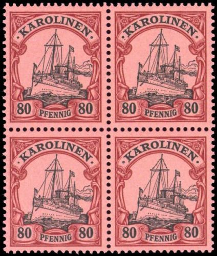 1900, Deutsche Kolonien Karolinen, 15 (4), **