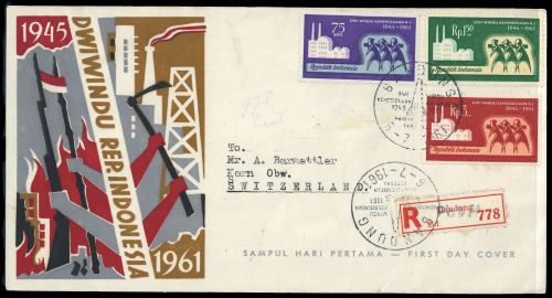 1961, Indonesien, 404-06, FDC