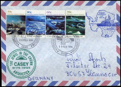 1989, Australische Gebiete in der Antarktis, 84-87, Brief
