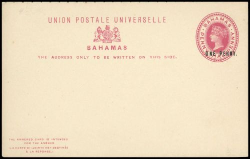 1892, Bahamas, P 4 II, Brief