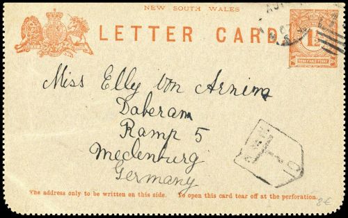 1901, Neusuedwales, K 7, Brief