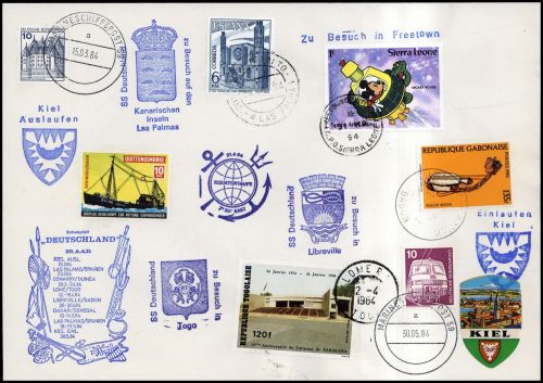 1984, Deutsche Schiffspost allgemein, Brief
