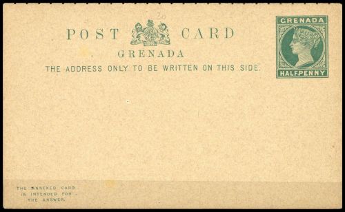 1886, Grenada, P 8, Brief