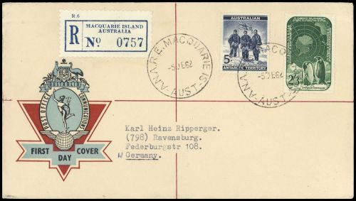 1959, Australische Gebiete in der Antarktis, 5-6, Brief