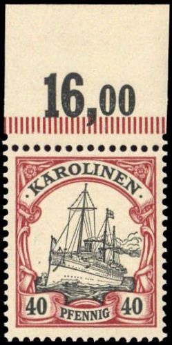 1900, Deutsche Kolonien Karolinen, 13 P OR, **